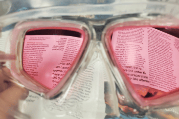 Prescription dive masks over contacts to save your eyes